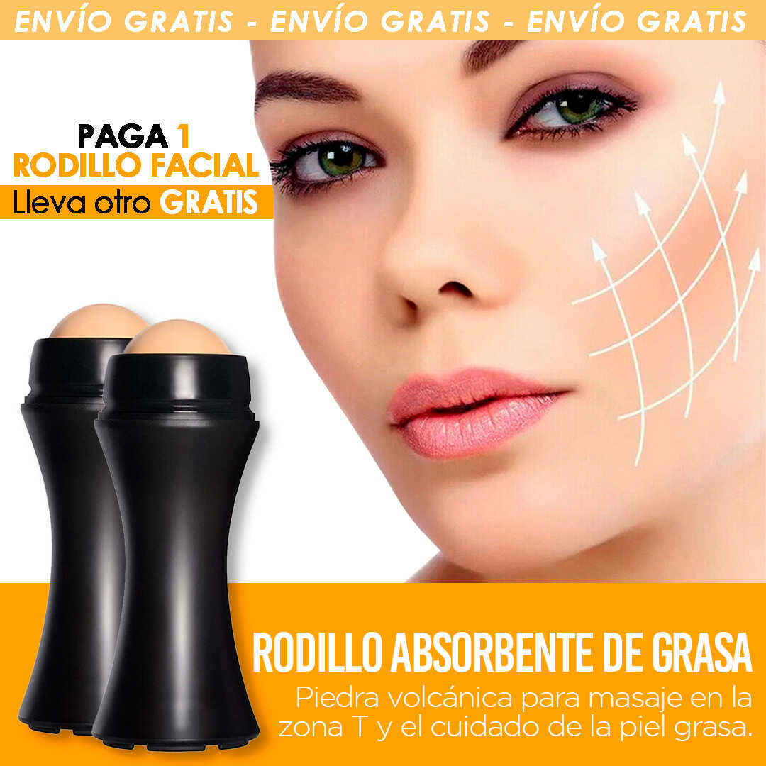 2X1 Rodillo de piedra Volcanica Quita Grasa Facial - VulcaRodillo™️🚛Envio Gratis+ Pago Contra Entrega