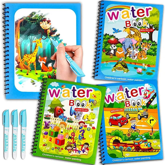 Libro mágico para colorear con agua X3 🚚Envio Gratis + Pago Contra Entrega